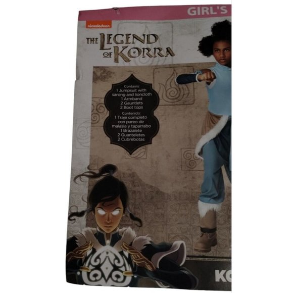 The Legend of Korra Girls Large 10 to 12 Halloween Costume New - Picture 5 of 5